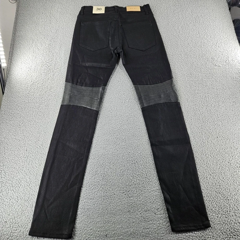 Mnml Jeans Mens 30‎ Black X186 Stretch Moto Denim Streetwear Grunge Punk Rock